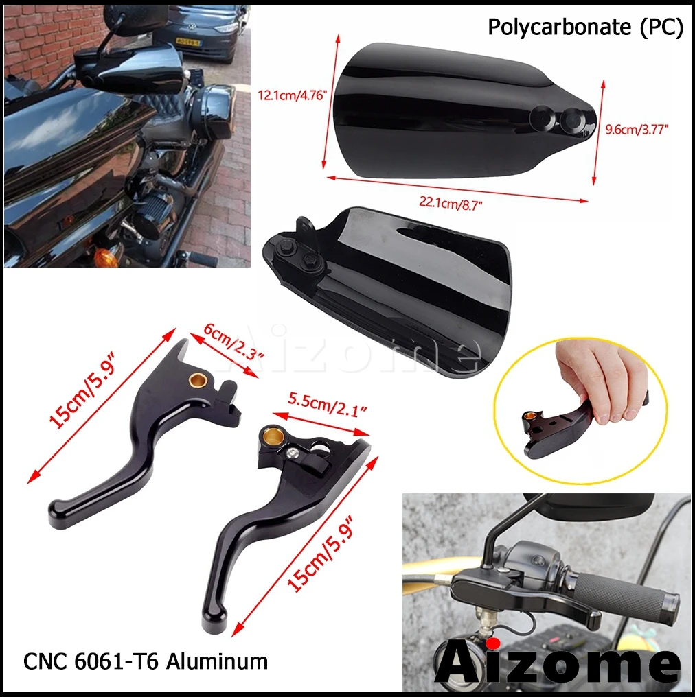 Motorcycle Hand Shield Guard Handle Brake Clutch Levers For Harley Softail Low Rider ST 117 FXLRST Street Bob FXBB FXBBS 2018-23