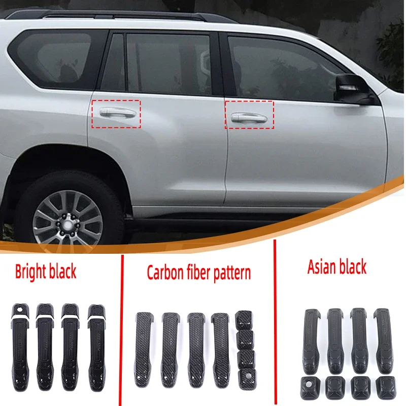 

Для Toyota Prado 2010-2019, внешняя ручка, внешняя дверная ручка, декоративная защитная крышка, модель Mecha из АБС (4 отверстия)