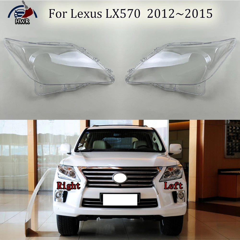 

Car Front Headlight cover For Lexus LX570 2012 2013 2014 2015 Headlight Shell Transparent Lampshade Cover Headlamp Plexiglass