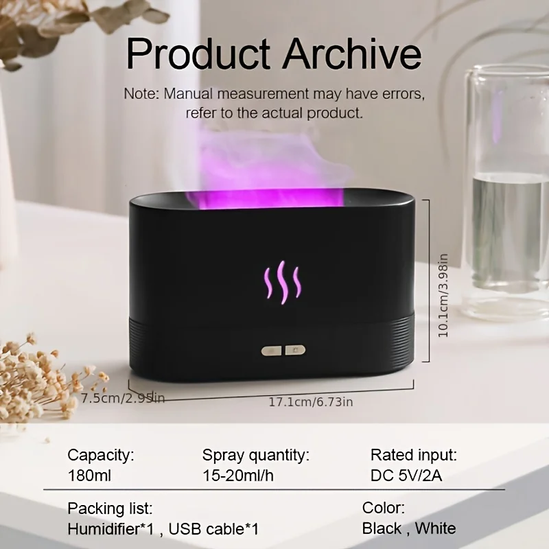 1pc Portable LED Color-Changing Cool Mist Air Humidifier - USB Powered, Room Air Purifier, Compact Travel Design for Various Roo