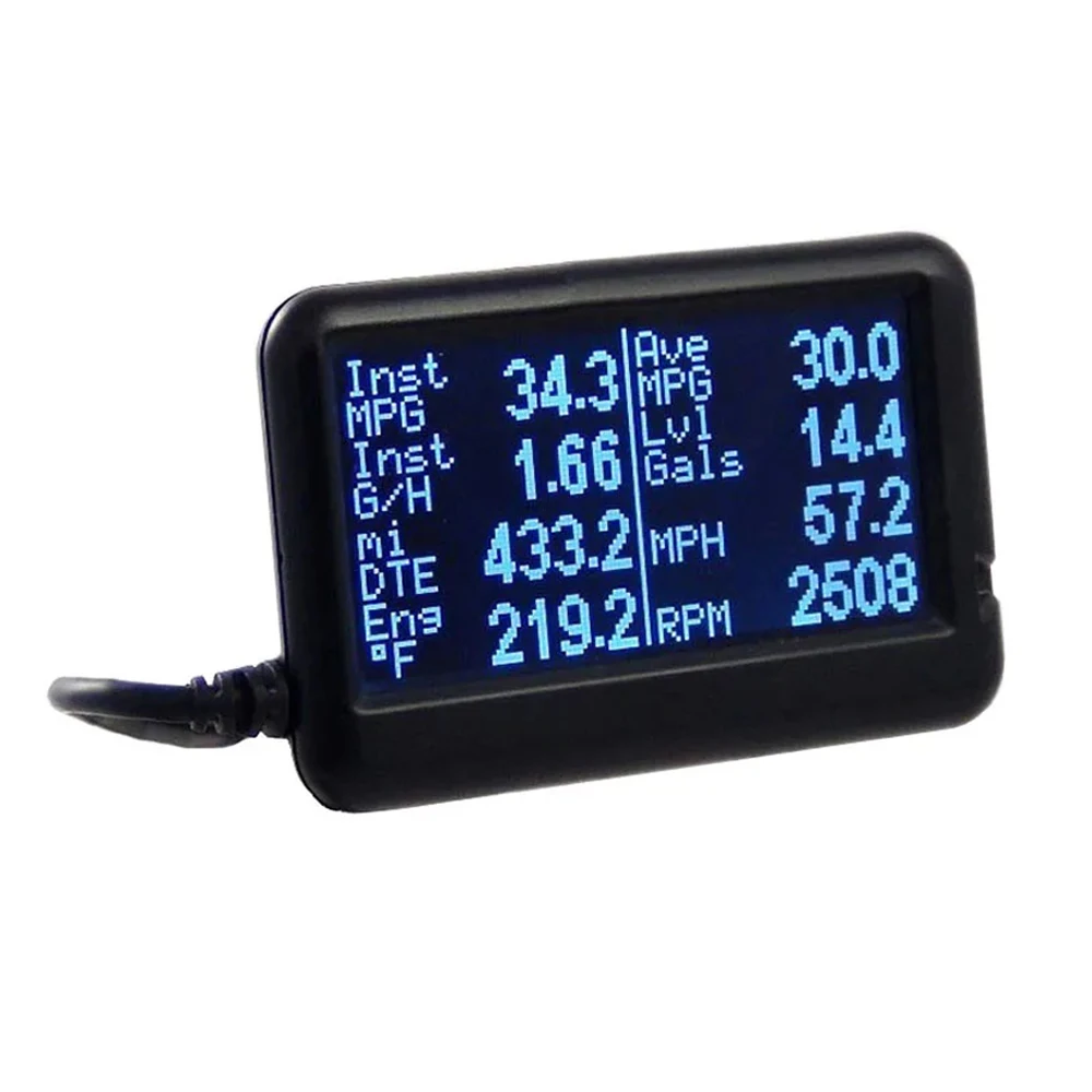 EM Plus Mini UltraGauge EM Plus OBD II, OBD2 Read & Pending Trouble Codes Code Scan Tool - Ultra Gauge HOOK & LOOP PAD