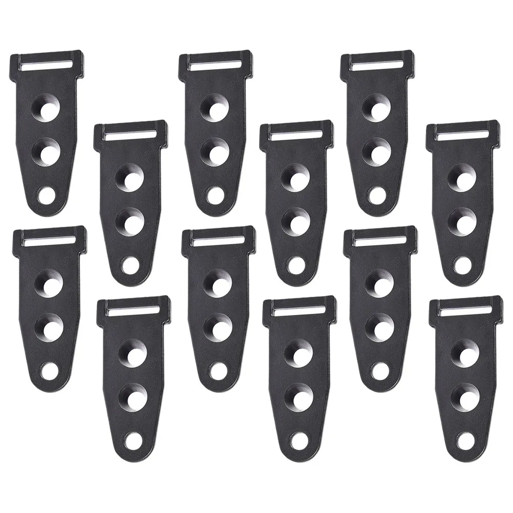 

10 Pcs Tent Buckle Webbing Fixing Camping Necessity Canopy Rod Connector Regulator Supply Necessities Plastic Adjuster