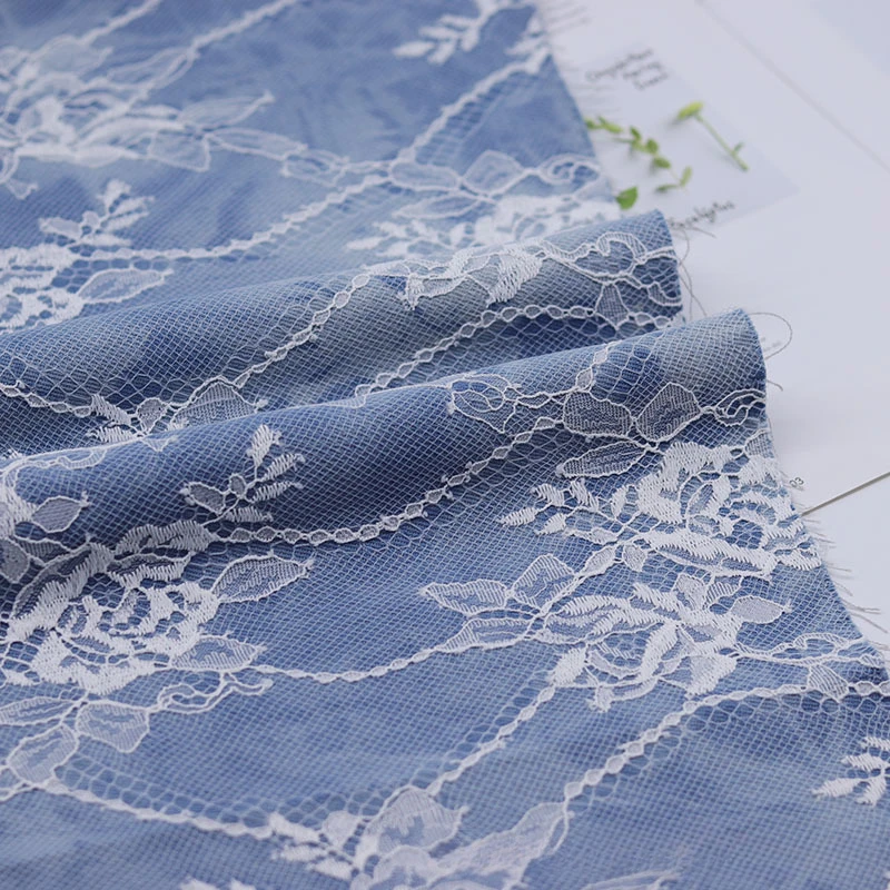Lace Tie Dye Water Washed Denim Fabric Thick Dress Coat Shoes Hat Bag Diy Sewing Fabric