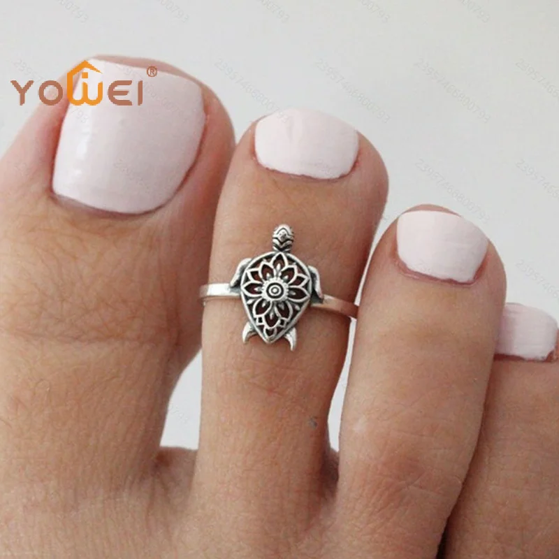 Latest Sea Turtles Adjustable Open Foot Rings For Women Boho Beach Fashion Toe Wear Jewelry Accessories