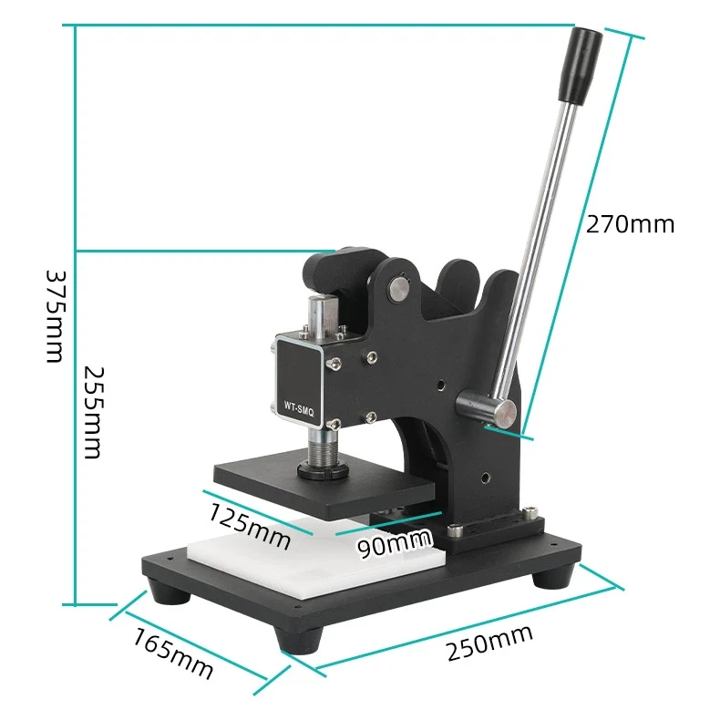 

WT-SMQ Manual Pressure Die Cutting Machine, Punching Knife Film Leather Cutting Fabric Cutting Press Mold Machine