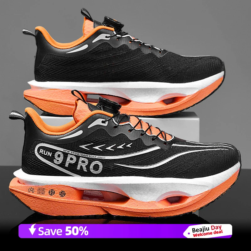 أحذية الجري للرجال للتدريب على الماراثون، أحذية رياضية خفيفة الوزن قابلة للتنفس للنساء، أحذية رياضية مريحة مضادة للانزلاق #1