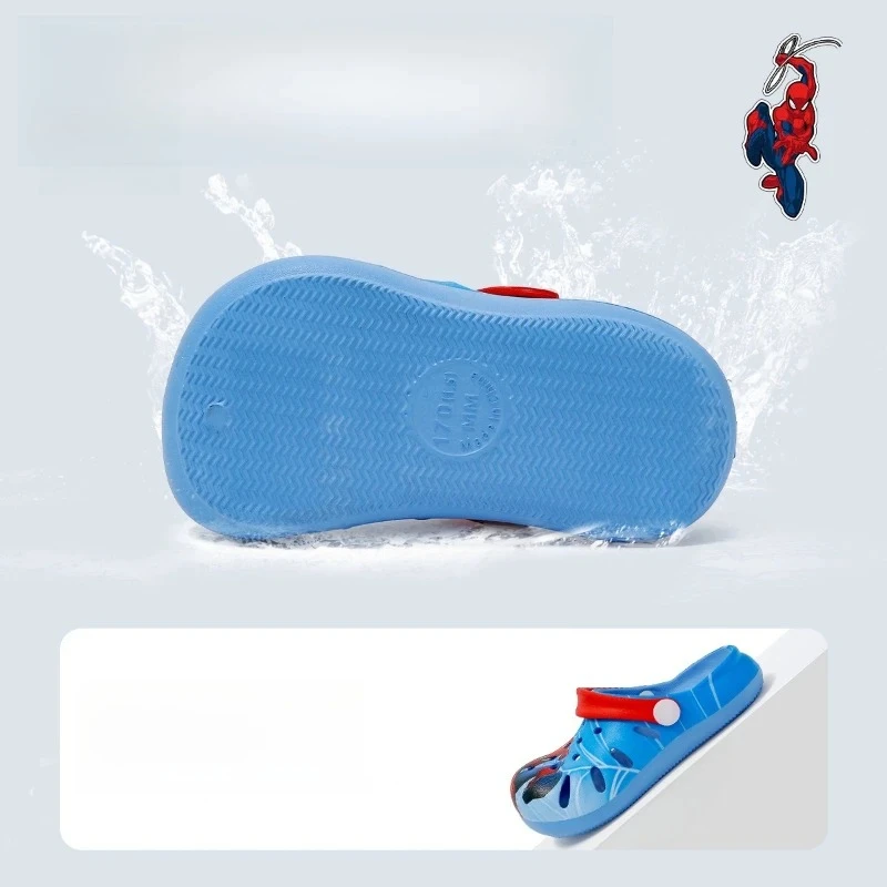 2025 Zoccoli Disney Spider-Man, scarpe da acqua ad asciugatura rapida per sandali da esterno antiscivolo per ragazzi