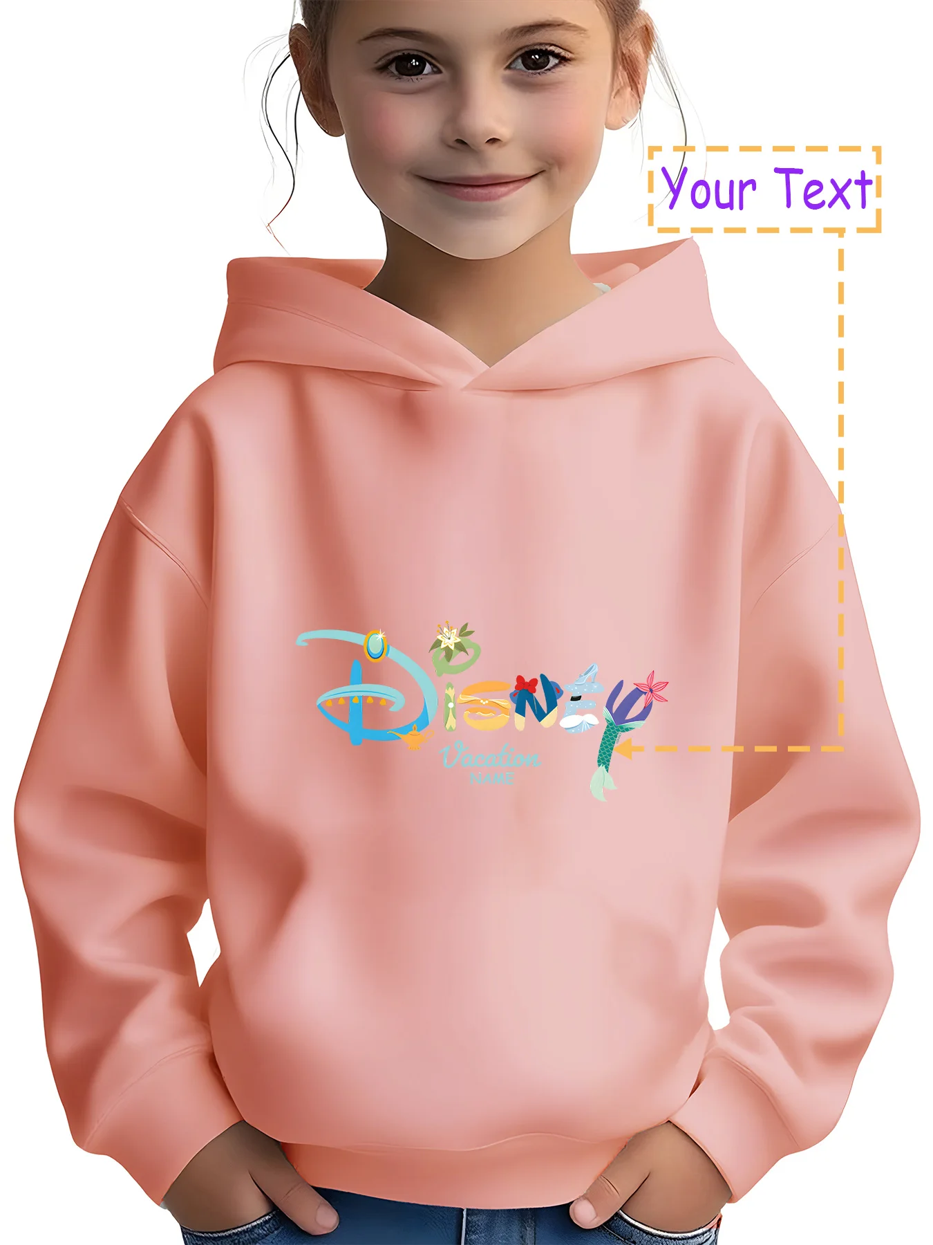 سترة بغطاء للرأس للأطفال من سلسلة عطلة ديزني من مينيسو - موضوع عطلة ديزني الخيالي، يجب اقتناؤه للرحلات العائلية والمنتزه الخيالي #4