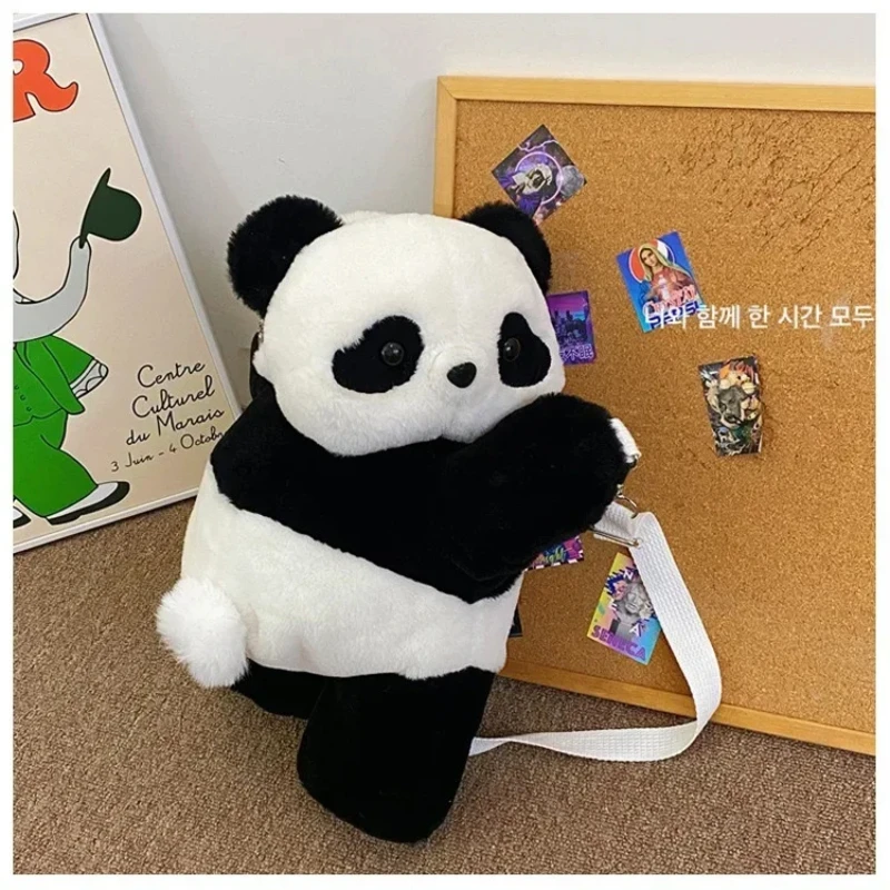 Cute Panda Crossbody Bag para meninas, mochila, como um Panda Hug You