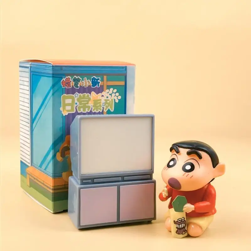 Crayon Shin Chan Blind Box Figurine Series Cute Trendy Collectible Doll Anime Model Desktop Ornament Birthday Holiday Gift