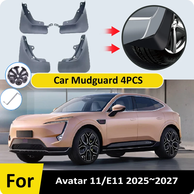 for-avatar-11-2025-2026-2027-4pcs-car-mudguards-splash-guards-wheels-protection-covers-wheel-mudflaps-mudguard-auto-accessories