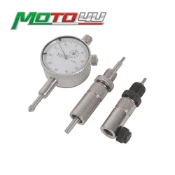 New TDC Dial Test Indicator Ignition Gauge Adjusting For Motorcycle Motor Bikes Metric Complete set  Motorbike Tool adapters