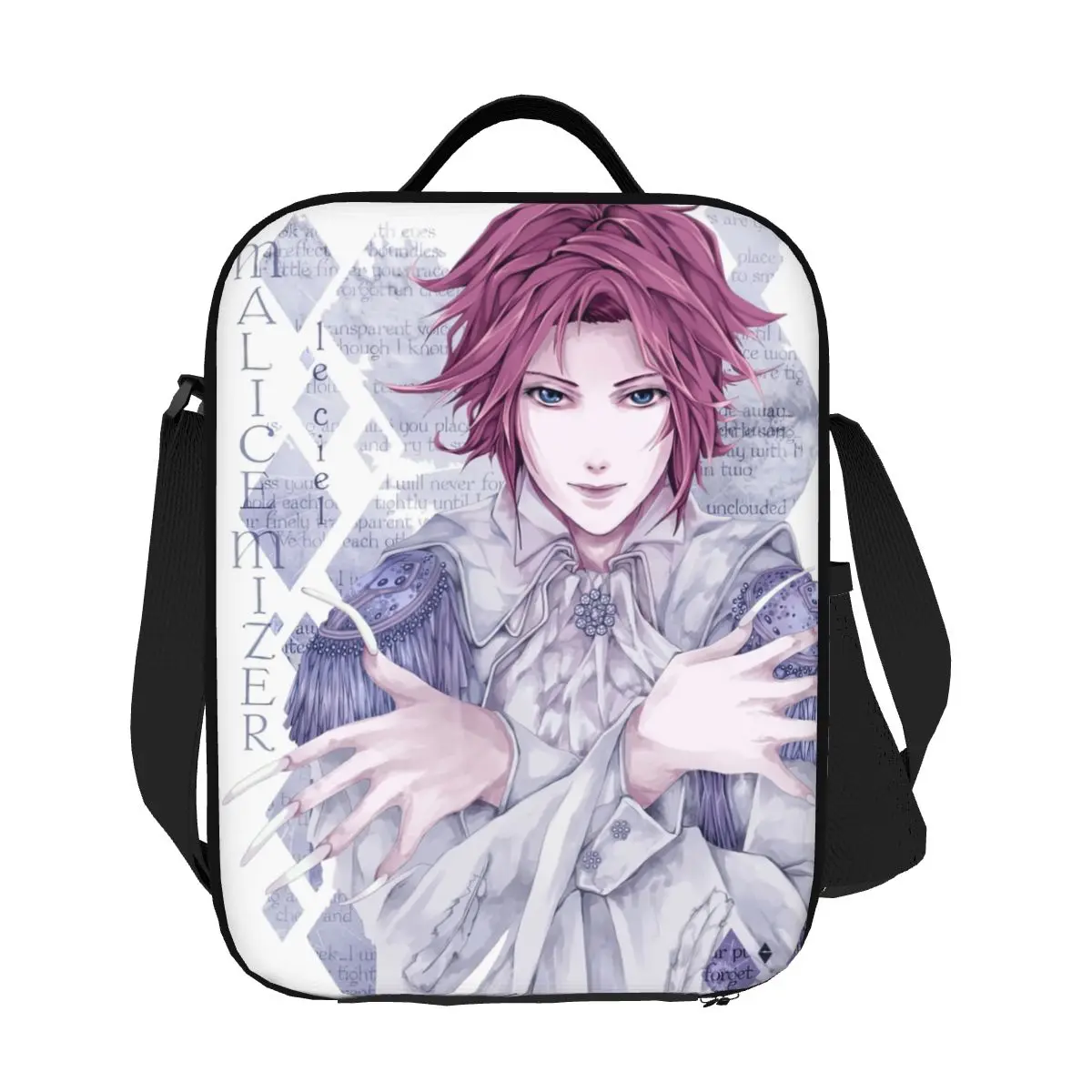 

Custom Malice Mize Insulated Lunch Bag for Women Le Ciel Mizer Cooler Thermal Lunch Box Office Work School