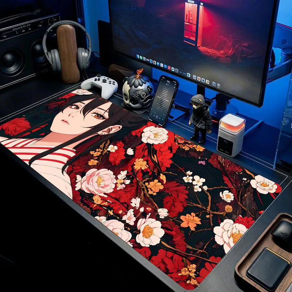 

Japanese Geisha Mouse Pad large keyboard mouse desk pad non-slip rubber gaming mouse pad laptop mouse carpet