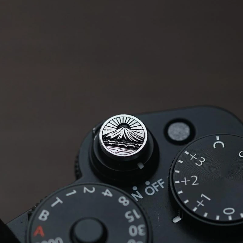 Металлическая мягкая кнопка спуска, украшение для камеры Fuji X100V Lumix Sony A7M4 A6400 6700 A7C2 Nikon Z8 D850 Canon R6 R7 R10
