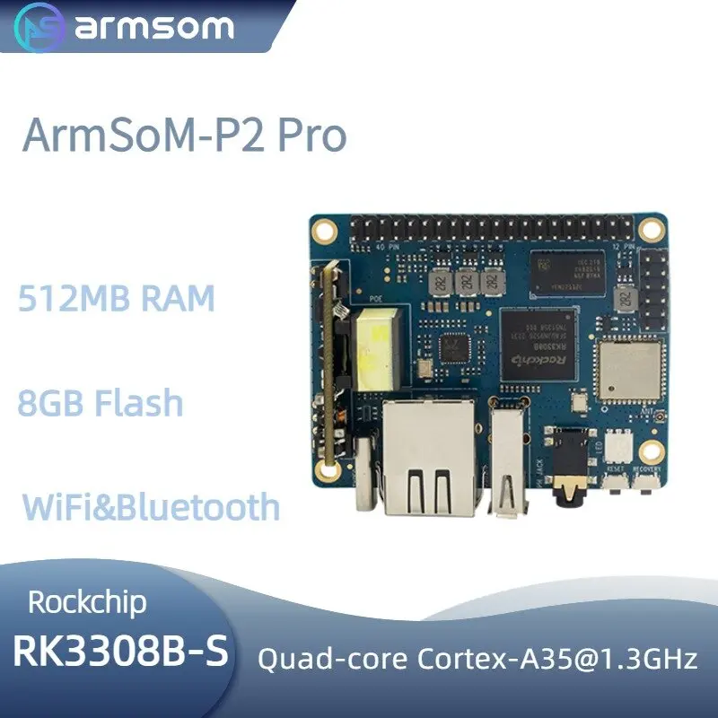 rockchip-p2-pro-sbボード、rk3308b-s、wifi、8-go-ram、512mのボール