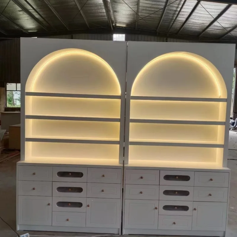 

Nail art, eyelash tattoo, embroidery display, high cabinet against the wall, free light strip, optional skin care, nail polish s