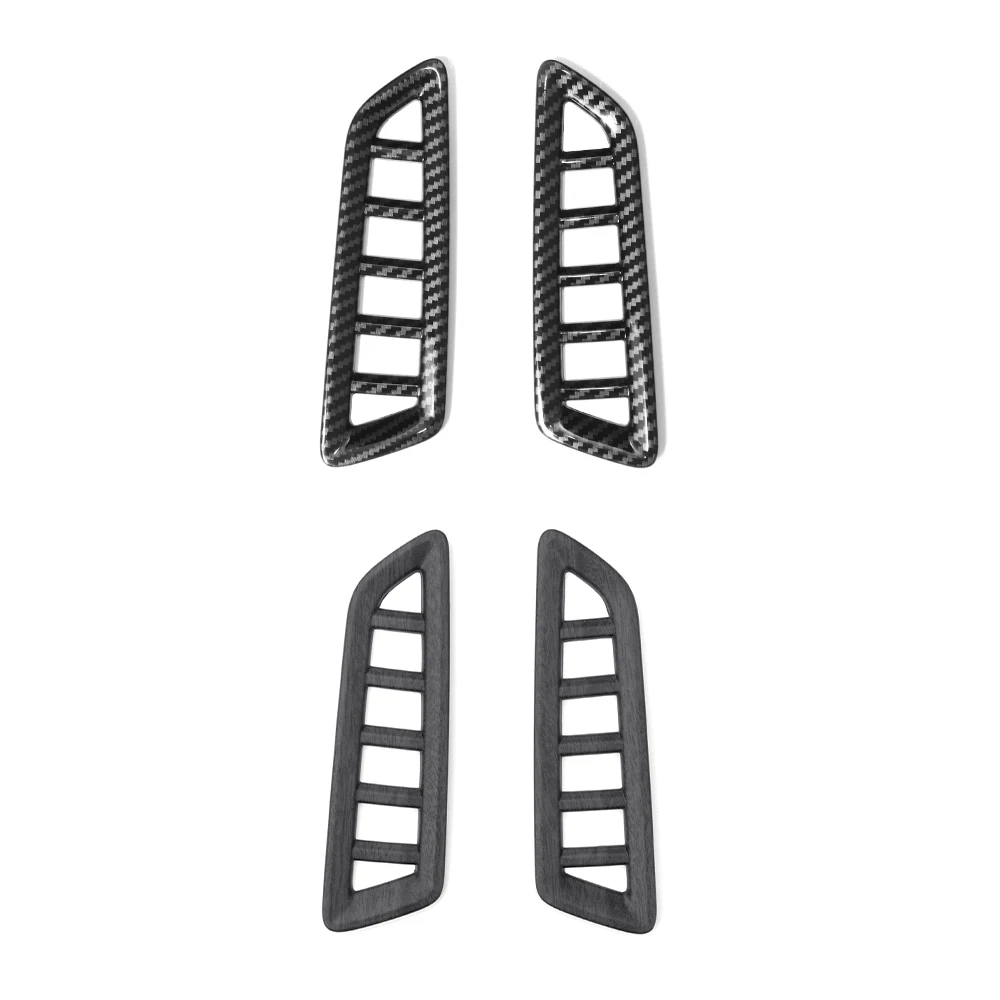 For Kia Sorento MQ4 2021-2023 2PCS Carbon Fiber Front Upper Vent Cover Trim Interior Accessories LHD