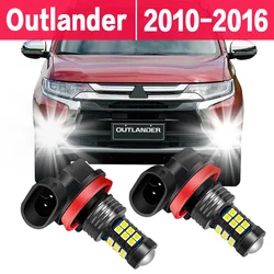 2X Car LED Fog Light Bulb For Mitsubishi Outlander High Configuration 2010 2011 2012 2013 2014 2015 2016 Accessories Automotive