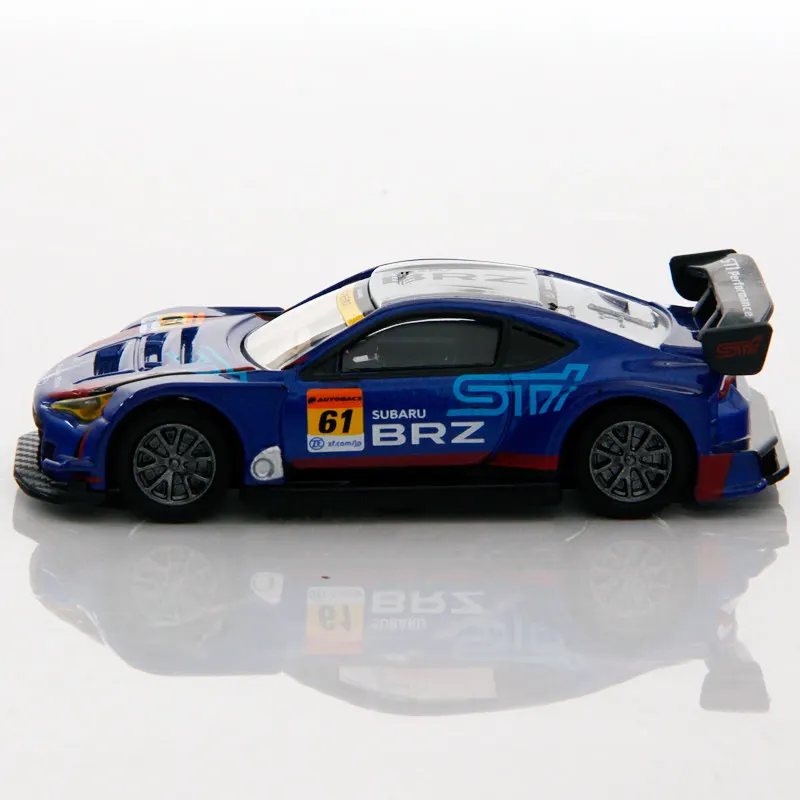 Modelo de Carro Simulado Tomica em Liga, Caixa Preta, Carro de Rally TP18 Subaru BRZ