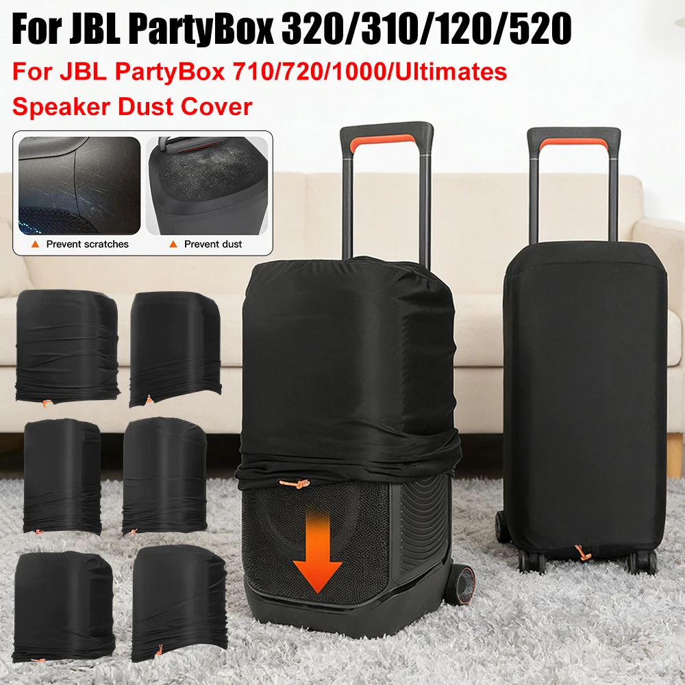 Funda Protectora Antipolvo para Altavoz JBL PartyBox 320/310/120/520/710/720/1000/Ultimate, Funda Protectora Portátil a Prueba de Polvo