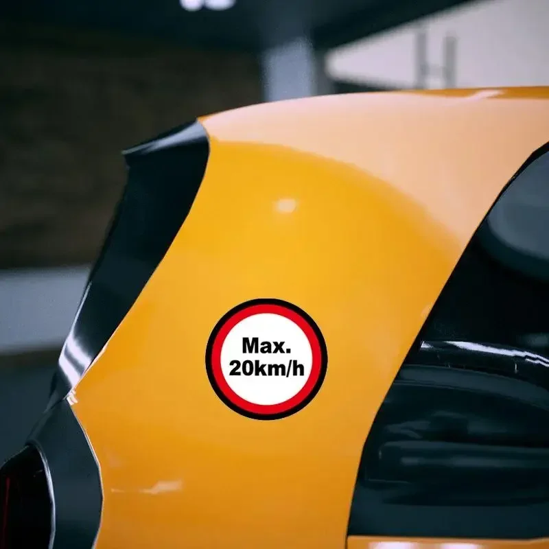 JDM Speed Limit Sticker Max 20km/h Max 60km/h Max 299km/h Car Fuel Tank Cover Bumper Sticker Motorcycle Accessories Sticker