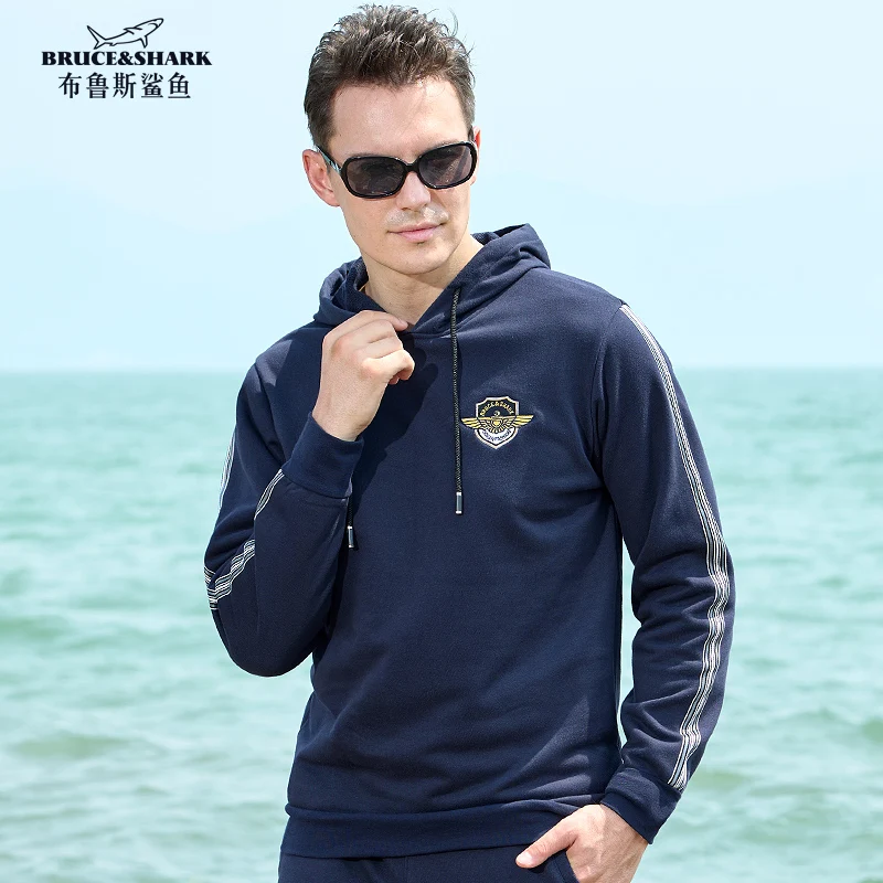 

2022 Bruce&Shark Men's Hoodies Winter Smart Causal Fashion loose Men's Sports Coat Running Wear Top Quality M to 3XL 88%cotton