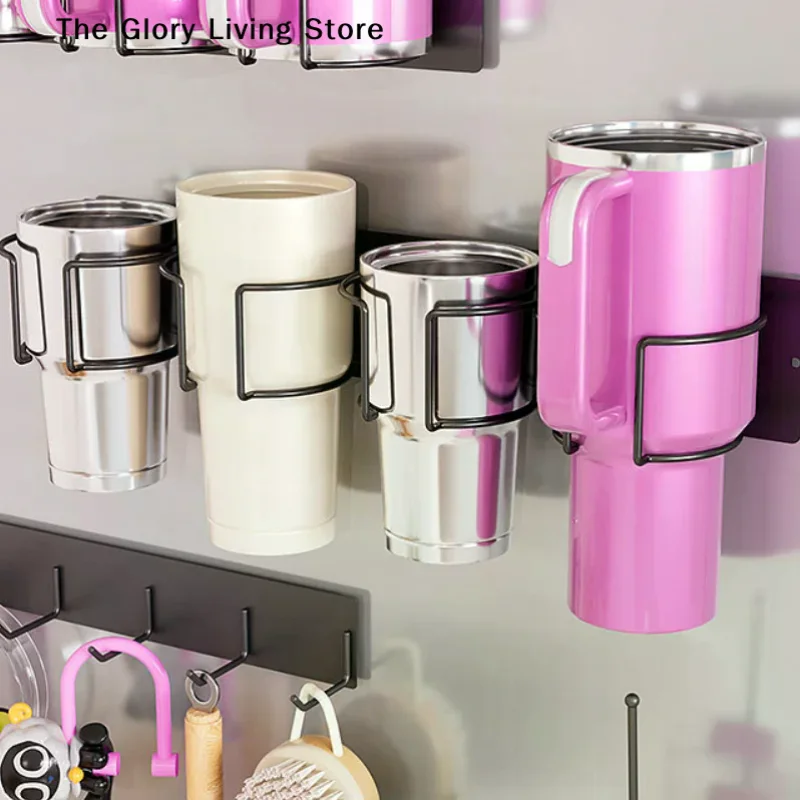 

【MA】Нержавеющая стойка для хранения, прочная магнитная чашка Caddy, магнитная стойка для хранения чашек, держатель для бутылки с водой, прочный для воды