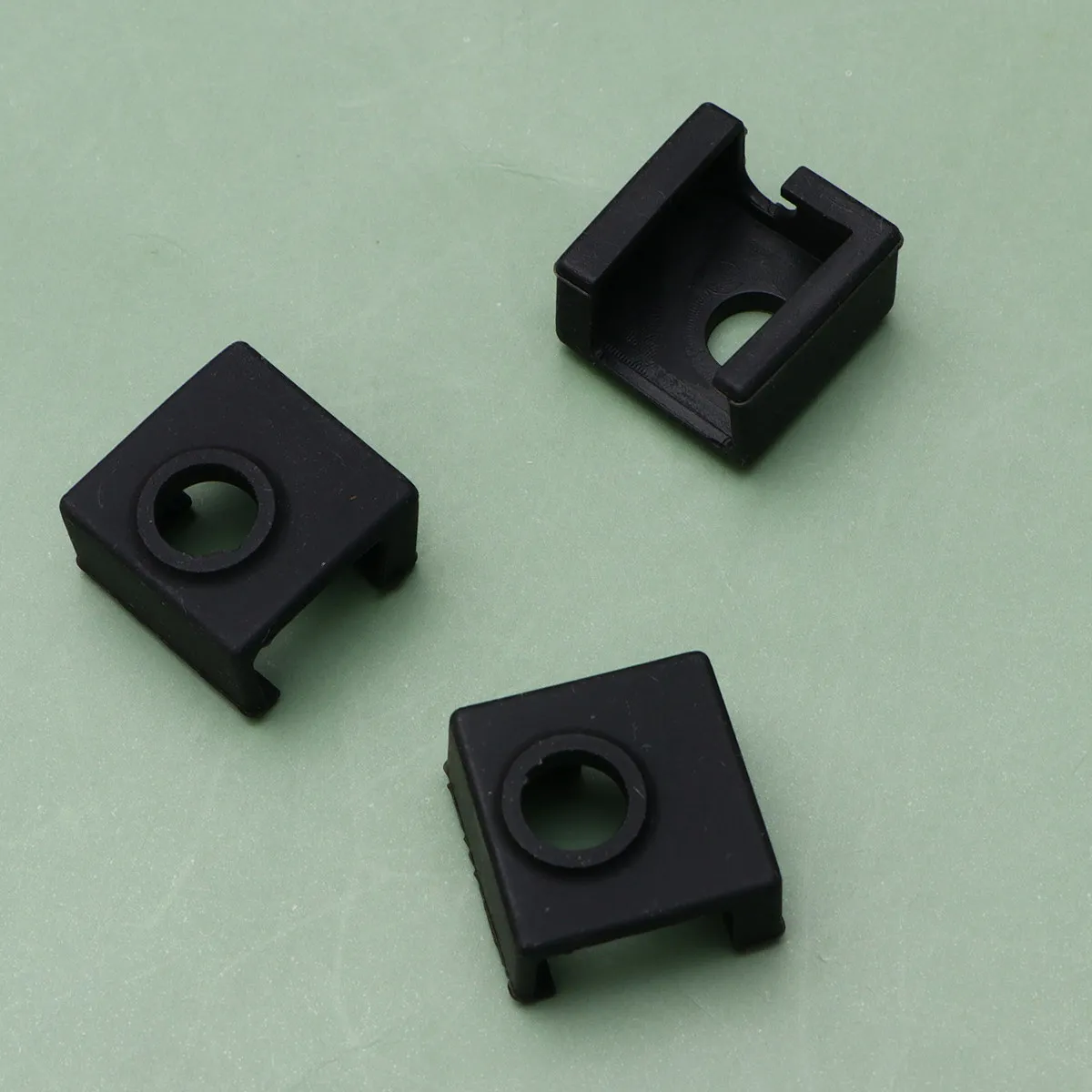 

3Pcs Aluminum Block Heat Block Silicone Sleeve Mk7 Mk8 Heater High Temp Insulation for 3D Printer Nozzle