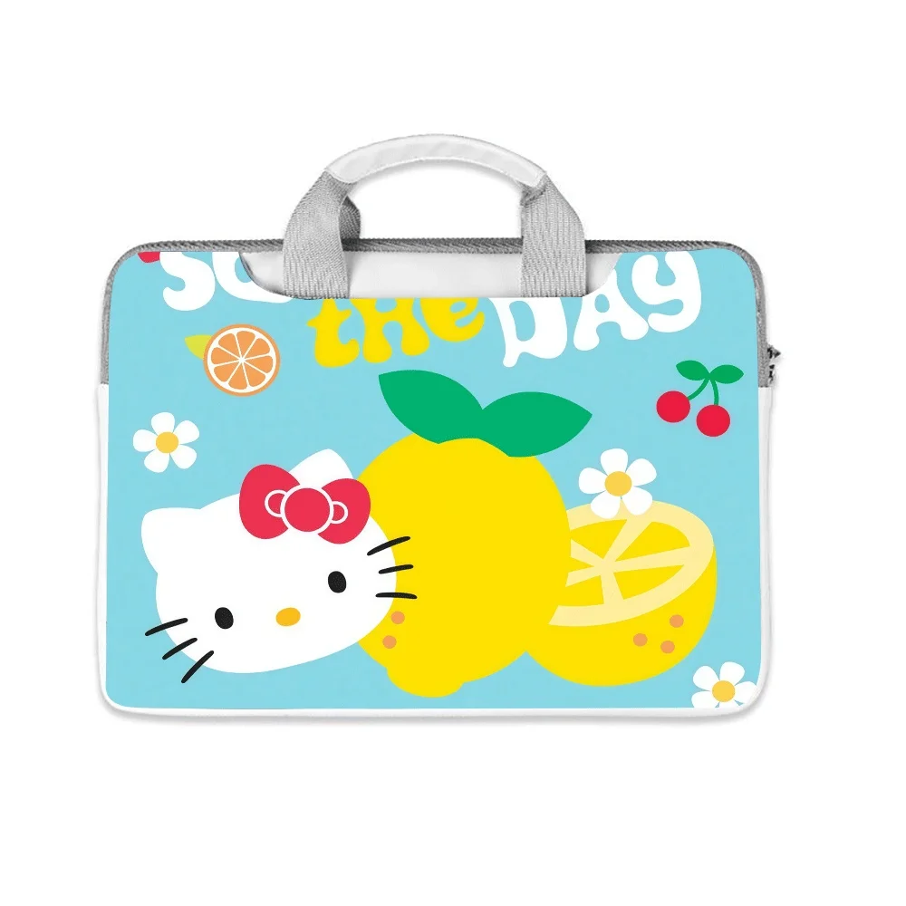 

New Cartoon Hello Kitty Kurome Laptop Bag 12 13 14 15 15.6 16 Inch Laptop Sleeve for Macbook Computer Handbag Storage Bag Gift