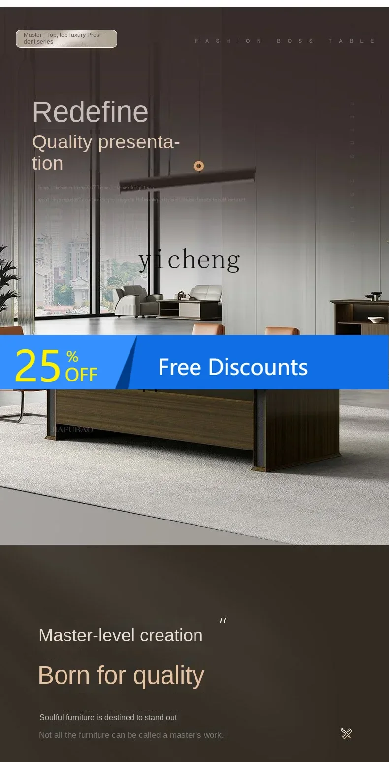 

Large Conference Room Table and Chair Combination Simple Modern Office Long Negotiation Conference Table Workbench