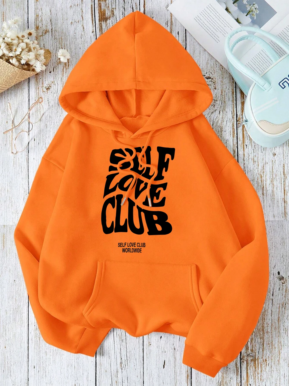 Self Love Club Worldwide Hoodies Men Women Harajuku Hip Hop Sweatshirt Autumn Crewneck Clothes Autumn Street Loose Couple Hoodie