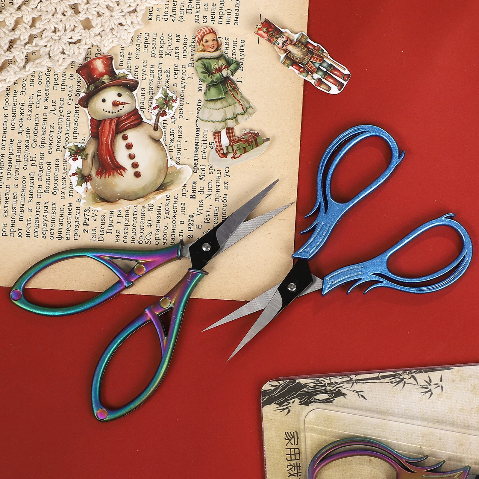 خمر على شكل قلب السحلية عبر غرزة مقص أدوات القطع الإبداعية DIY مجلة المواد طالب لوازم القرطاسية