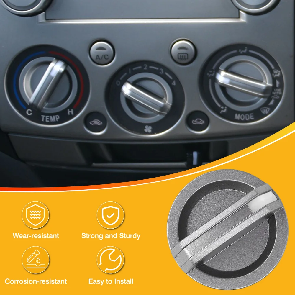 

3pcs AC Heater Fan Control Knob Climate Control Knob Panel Switch for Ford Ranger PK 2009-2011 Mazda BT-50 2006-2012 UB9B61195