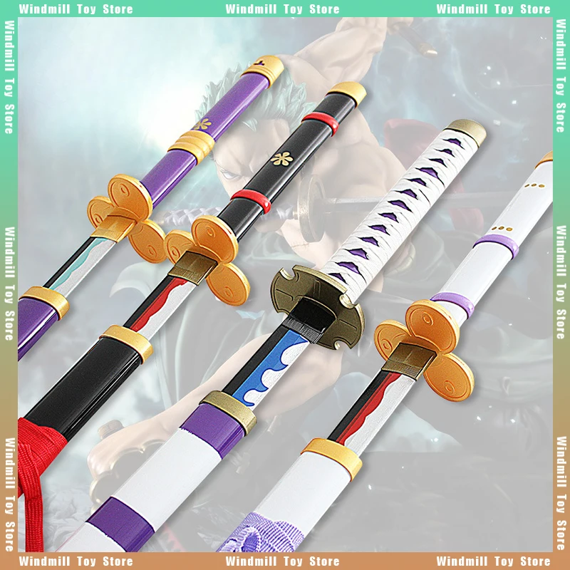 

One piece Weapon Roronoa Zoro Wado Ichimonj Enma Katana Anime Periphery 104cm Weapon Model Samurai Sword Cosplay Gift Toys Boys