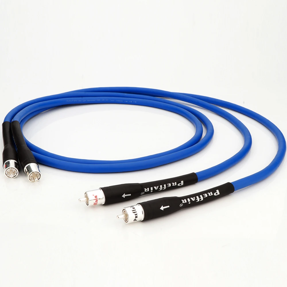 

Clear Light RCA Interconnect Audio Cable With Cardas Silver Plated RCA Male Plug HIFI Audio RCA Cable