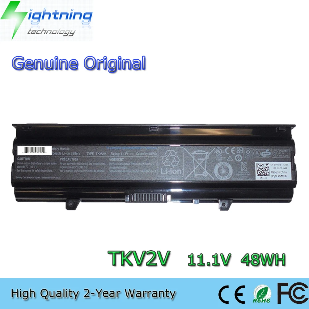 TKV2V 11.1V 48Wh Laptop Battery for Dell Inspiron 14V 14VR M4010 N4020 N4020D N4030 N4030D FMHC1