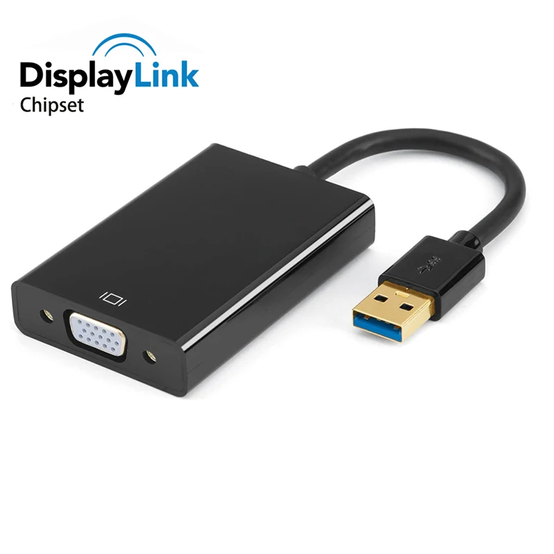

1080P Displaylink to VGA Adapter-DisplayLink Chipset-USB 3.0 to VGA Video converter adapter for Apple Macs windows