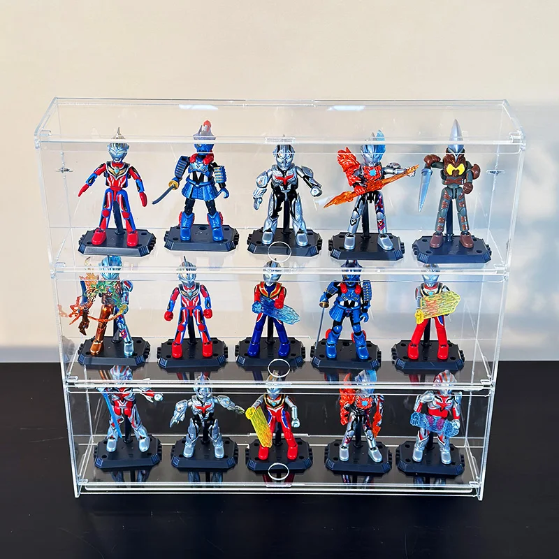 Clear Acrylic Car Model Display Cabinet, Dustproof 2-6 Layer Storage Box for Hot Wheels, 1/64 Racing Car Models, POP Figure
