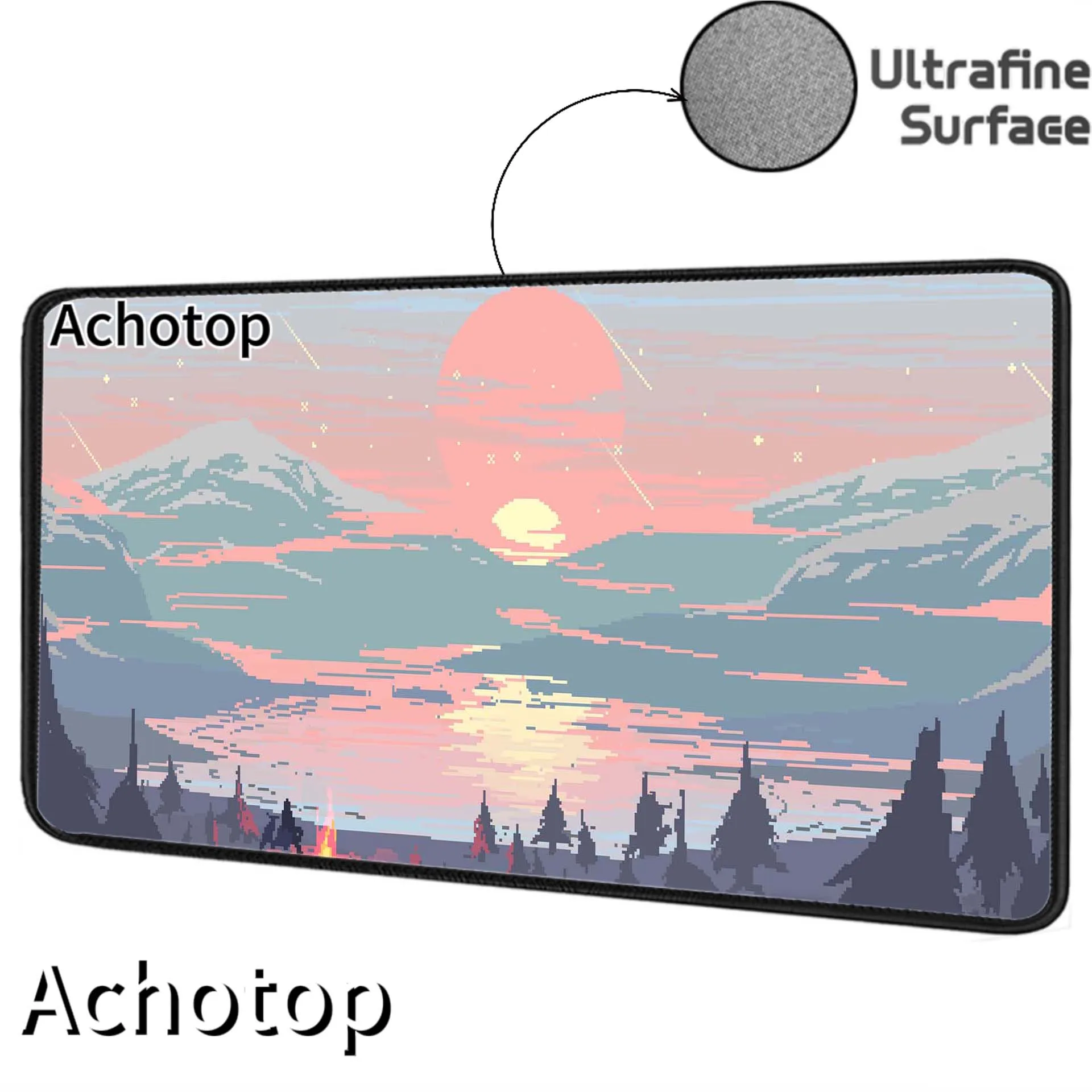 Ultrafine Surface Landscape Mouse Pad Gaming Setup Accessories Mousepad 90x40cm Desk Mat Locking Edge Mouse Pads Keyboard Mat