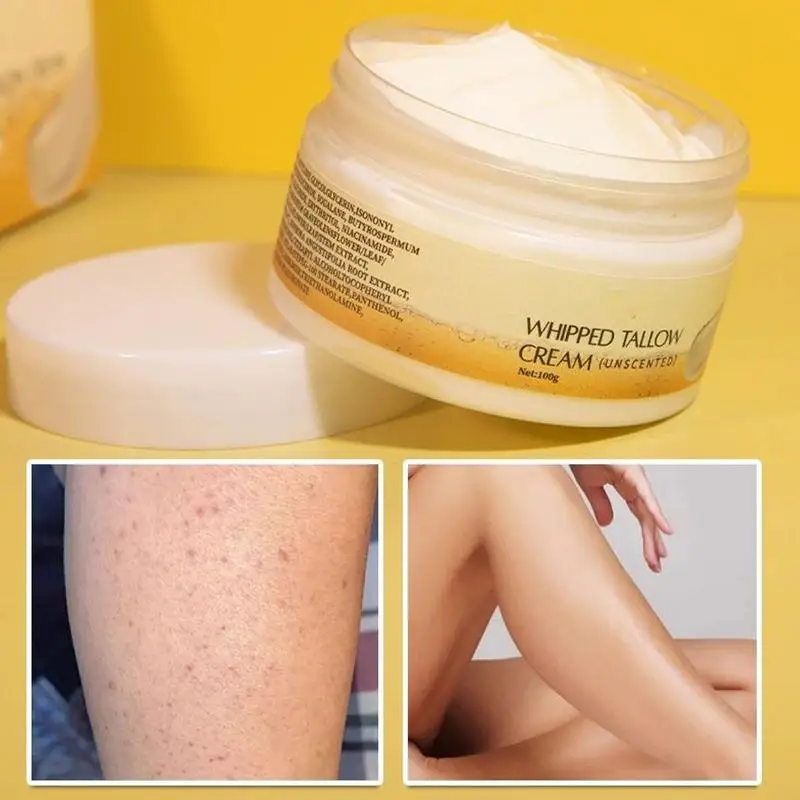 140g Beef Tallow Cream Skin Fast Absorption All Purpose Tallow Honey Cream Beef Tallow And Honey Balm Deeply Moisturizer