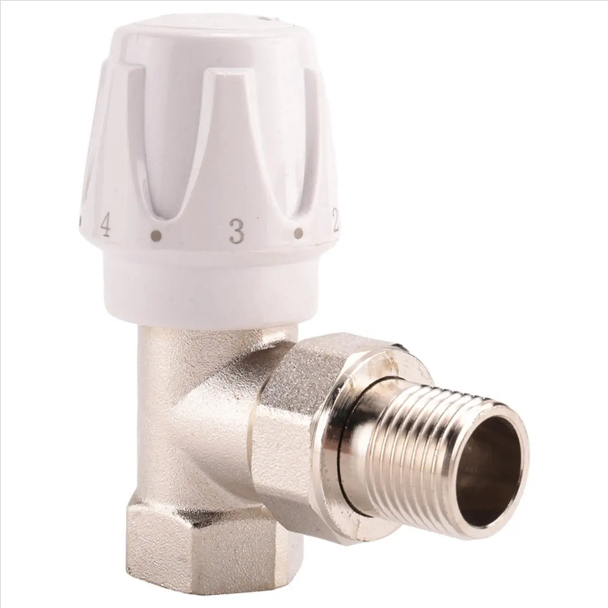 [CNIM] Thermostatic Radiator Valve 6Pcs 15mm X 1/2Inch Thermostatic Angle TRV Thermostatic Radiator Valve for Home Office