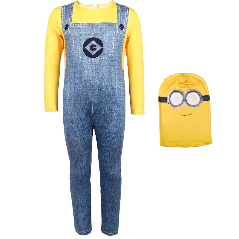 زي تنكري لفيلم Thief Dad Minions للعب الأدوار، زي أداء المسرح، الرجل الأصفر الصغير