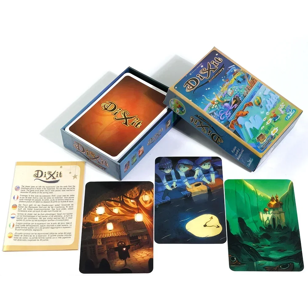 Dixit odyssey English Edition Strategic Strategy Board Game Playmat Family Gathering Party Friend Playing Cards Collection Toy ﻿