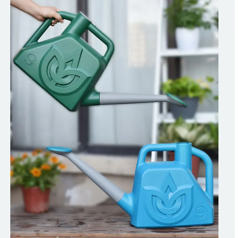 독특한 딥뱅 도매 농업 정원 관개 도구 그린 6L 식물 꽃 물뿌리개 1.5 갤런 정원 물뿌리개 플라스틱