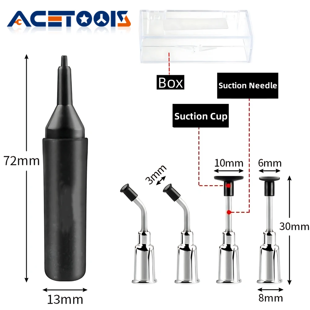 

Mini SMD IC Chip BGA Pickup Vacuum Suction Welding Pump Suction Cup Tool With 4 Suction Heads Sucker Pump Repair Hand Tool
