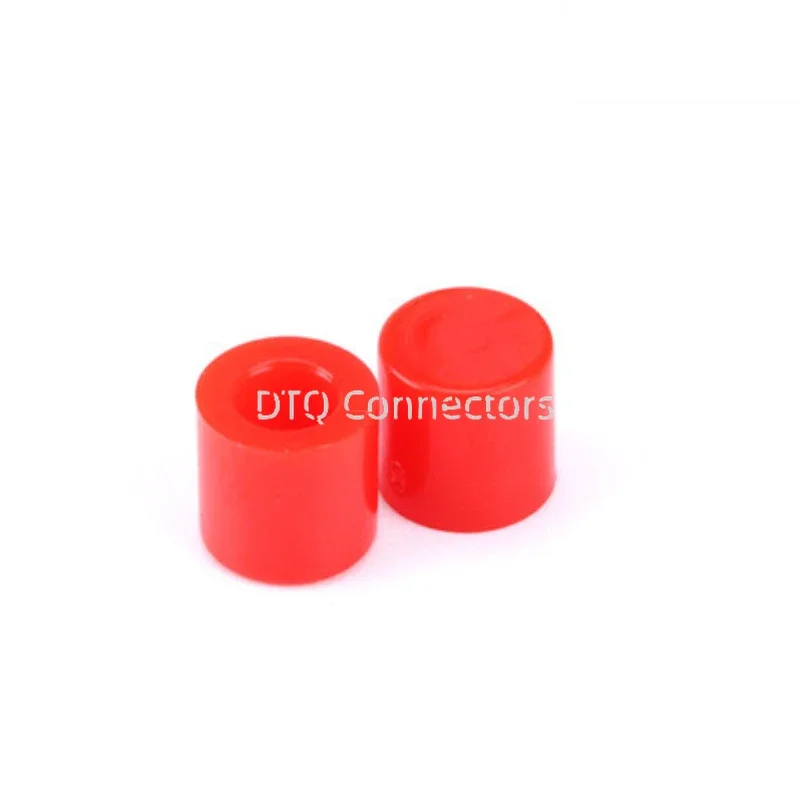 촉각 택트 푸시 단추, 6*6mm 시리즈 마이크로 스위치, 7 가지 색상, A56 캡, 6mm 높이, 100 개