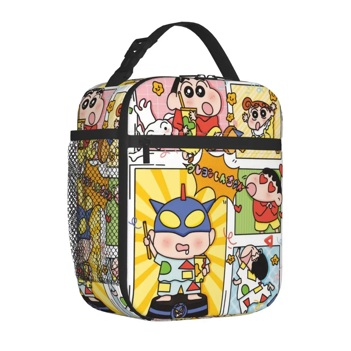 

Insulated Lunch Tote Bag Cartoon Crayon Shin-chan Anime Merch Storage Food Box New Arrival Thermal Cooler Bento Box For School