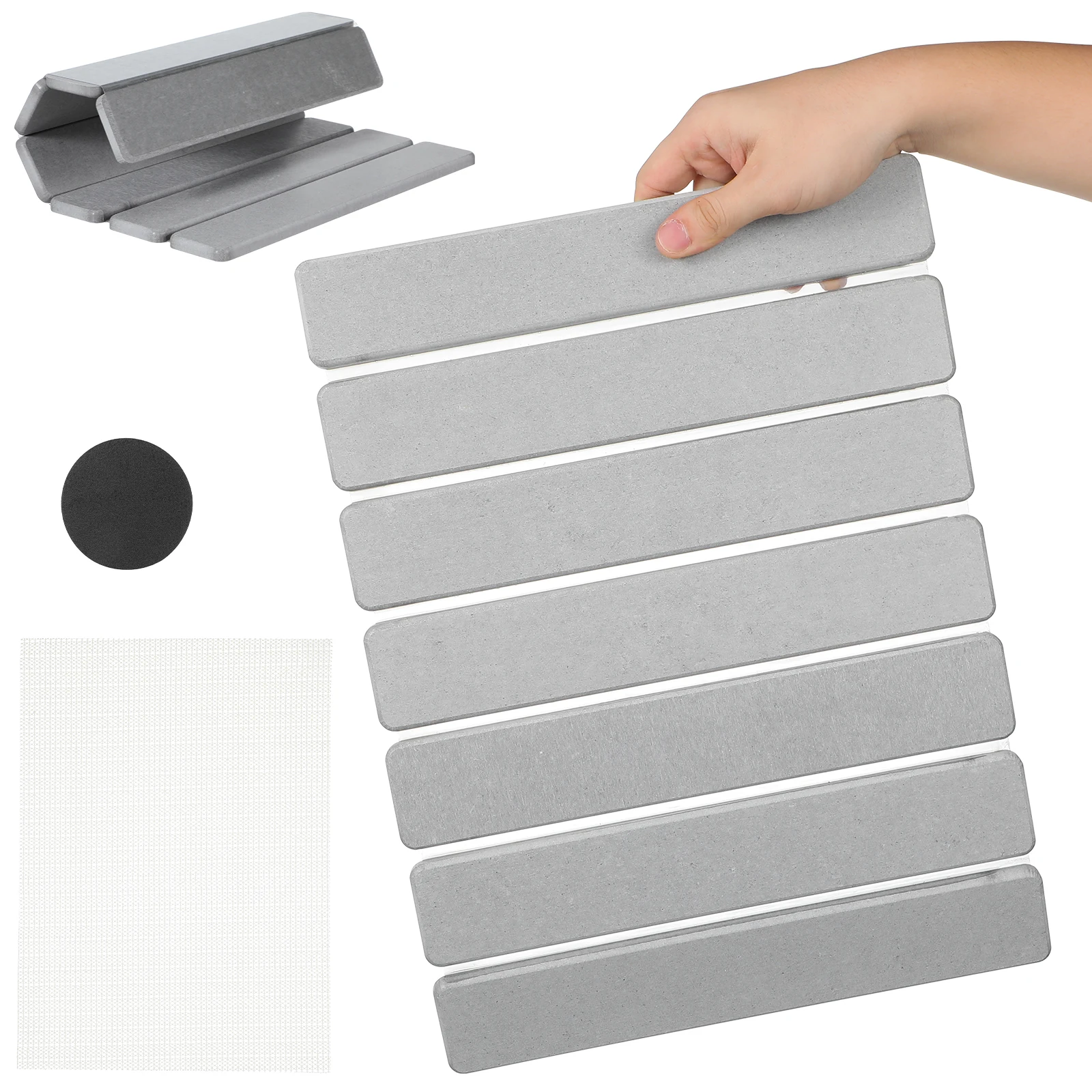 

Foldable Dish Diatom Mud Countertop Water-Absorbing Counter Pad Fast Dry Heat Resistant Bowl Bottle For Small Space Kitchen