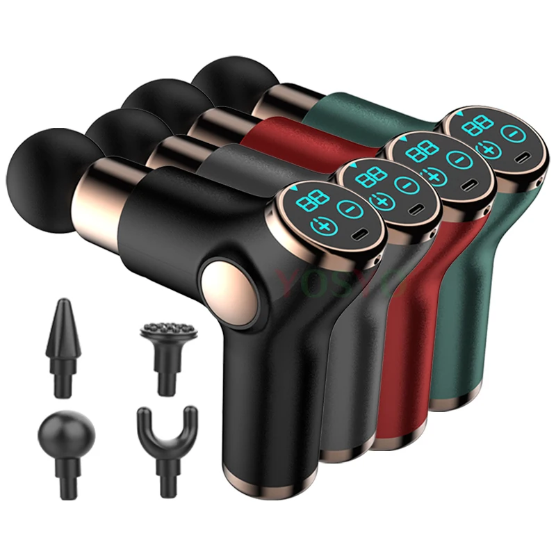 

32 Speed LCD Body Massge Gun Vibration Neck Massager Portable Fitness Device For Body Neck Arm